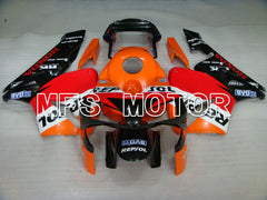 Honda CBR600RR 2003-2004 Injection ABS Fairing - Repsol - Orange Red Black - MFS2078 - Fairings Kit