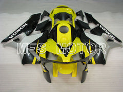 Honda CBR600RR 2003-2004 ABS Injection Fairing - Factory Style - Yellow Silver Black - MFS2100 - Fairings Kit