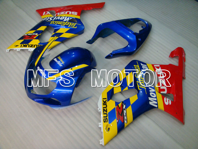Suzuki GSXR600 2001-2003 Injection ABS Fairing - Movistar - Red Blue - MFS2101 - Fairings Kit