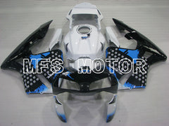 Honda CBR600RR 2003-2004 ABS Injection Fairing - Customize - Black White blue - MFS2104 - Fairings Kit