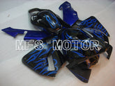 Honda CBR600RR 2003-2004 ABS Injection Fairing - Flame - Black Blue - MFS2130 - Fairings Kit