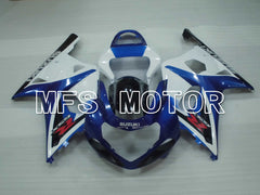 Suzuki GSXR600 2001-2003 Injection ABS Fairing - Factory Style - White Blue - MFS2176 - Fairings Kit