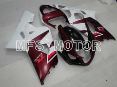Suzuki GSXR600 GSXR750 2004-2005 Injection ABS Fairing - Factory Style - White Red wine color - MFS2295 - Fairings Kit