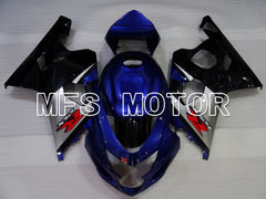 Suzuki GSXR600 GSXR750 2004-2005 Injection ABS Fairing - Factory Style - Black Blue - MFS2300 - Fairings Kit