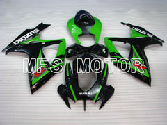 Suzuki GSXR600 GSXR750 2006-2007 Injection ABS Fairing - Factory Style - Black Green - MFS2364 - Fairings Kit