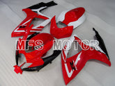 Suzuki GSXR600 GSXR750 2006-2007 Injection ABS Fairing - Factory - Red White - MFS2406 - Fairings Kit