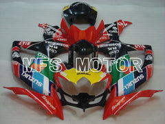 Suzuki GSXR600 GSXR750 2008-2010 Injection ABS Fairing - RK - Black Red - MFS2433 - Fairings Kit