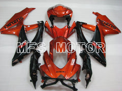Suzuki GSXR600 GSXR750 2008-2010 Injection ABS Fairing - Factory Style - Black Orange - MFS2436 - Fairings Kit