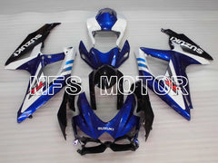 Suzuki GSXR600 GSXR750 2008-2010 Injection ABS Fairing - Factory Style - Blue White - MFS2461 - Fairings Kit