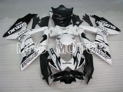 Suzuki GSXR600 GSXR750 2008-2010 Injection ABS Fairing - Corona - Black White - MFS2483 - Fairings Kit