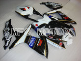 Suzuki GSXR600 GSXR750 2008-2010 Injection ABS Fairing - VIRU - Black White - MFS2491 - Fairings Kit