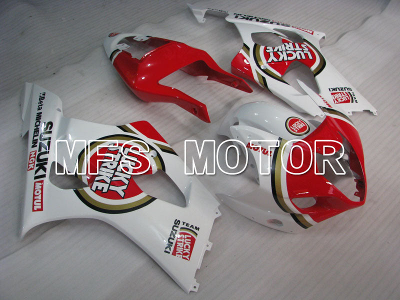Suzuki GSXR1000 2003-2004 Injection ABS Fairing - Lucky Strike - Red White - MFS2583 - Fairings Kit