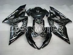 Suzuki GSXR1000 2005-2006 Injection ABS Fairing - Flame - Black Silver - MFS2628 - Fairings Kit