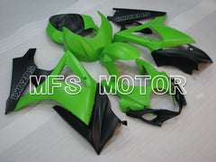 Suzuki GSXR1000 2007-2008 Injection ABS Fairing - Factory Style - Black Green Matte - MFS2692 - Fairings Kit