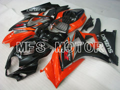 Suzuki GSXR1000 2007-2008 Injection ABS Fairing - Factory Style - Black Orange - MFS2697 - Fairings Kit