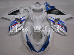 Suzuki GSXR1000 2009-2016 Injection ABS Fairing - Factory Style - White Blue - MFS2734 - Fairings Kit