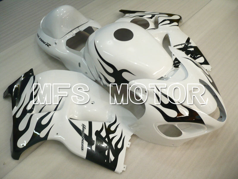 Suzuki GSXR1300 Hayabusa 1999-2007 Injection ABS Fairing - Flame - Black White - MFS2800 - Fairings Kit