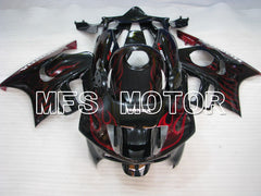 Honda CBR600 F3 1995-1996 Injection ABS Fairing - Flame - Black Red - MFS3042 - Fairings Kit