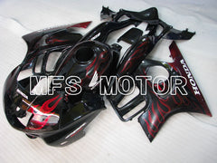 Honda CBR600 F3 1995-1996 Injection ABS Fairing - Flame - Black Red - MFS3042 - Fairings Kit