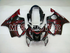 Honda CBR600 F4 1999-2000 Injection ABS Fairing - Flame - Black Red - MFS3123 - Fairings Kit