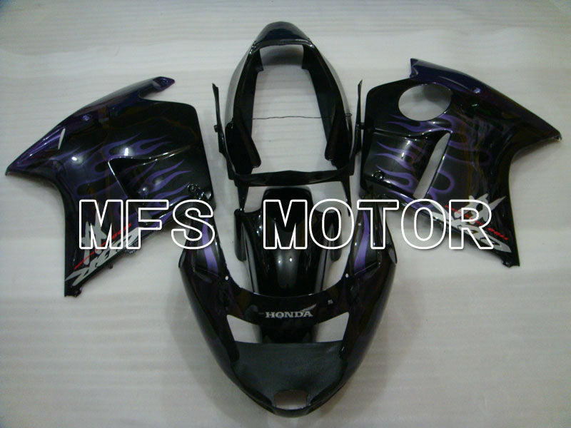 Honda CBR1100XX 1996-2007 Injection ABS Fairing - Flame - Black Purple - MFS3246 - Fairings Kit