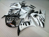 Yamaha YZF-R6 2003-2004 Injection ABS Fairing - Flame - White Black - MFS3490 - Fairings Kit