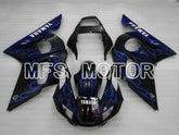 Yamaha YZF-R6 1998-2002 Injection ABS Fairing - Flame - Black Blue - MFS3578 - Fairings Kit