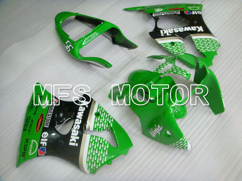 Kawasaki NINJA ZX6R 2000-2002 Injection ABS Fairing - Others - Black Green - MFS3620 - Fairings Kit