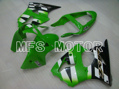 Kawasaki NINJA ZX6R 2000-2002 Injection ABS Fairing - Factory Style - Black Green White - MFS3634 - Fairings Kit