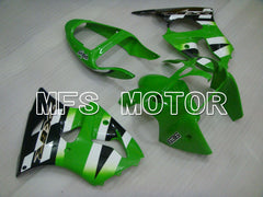 Kawasaki NINJA ZX6R 2000-2002 Injection ABS Fairing - Factory Style - Black Green White - MFS3634 - Fairings Kit