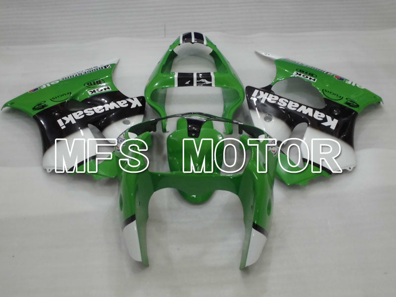 Kawasaki NINJA ZX6R 2000-2002 Injection ABS Fairing - Factory Style - Black Green White - MFS3648 - Fairings Kit