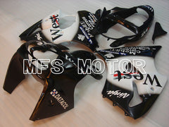 Kawasaki NINJA ZX6R 2000-2002 Injection ABS Fairing - West - Black White - MFS3658 - Fairings Kit