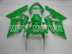 Kawasaki NINJA ZX6R 2003-2004 Injection ABS Fairing - Factory Style - Green - MFS3694 - Fairings Kit