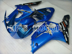 Kawasaki NINJA ZX6R 2003-2004 Injection ABS Fairing - Factory Style - Black Blue - MFS3695 - Fairings Kit