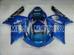Kawasaki NINJA ZX6R 2003-2004 Injection ABS Fairing - Factory Style - Black Blue - MFS3695 - Fairings Kit