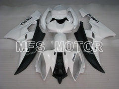 Yamaha YZF-R6 2006-2007 Injection ABS Fairing - Factory Style - White Black Matte - MFS3756 - Fairings Kit