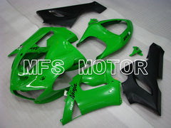 Kawasaki NINJA ZX6R 2005-2006 Injection ABS Fairing - Factory Style - Green - MFS3762 - Fairings Kit