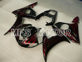 Yamaha YZF-R6 2005 Injection ABS Fairing - Flame - Red Black - MFS3778 - Fairings Kit