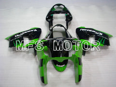 Kawasaki NINJA ZX9R 2000-2001 ABS Fairing - Monster - Black Green - MFS3835 - Fairings Kit