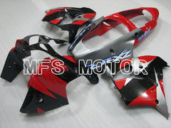 Kawasaki NINJA ZX9R 2000-2001 ABS Fairing - Factory Style - Black Silver Red - MFS3840 - Fairings Kit