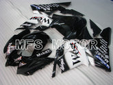 Kawasaki NINJA ZX10R 2004-2005 Injection ABS Fairing - West - Black White - MFS3971 - Fairings Kit