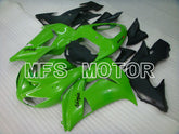 Kawasaki NINJA ZX10R 2006-2007 Injection ABS Fairing - Factory Style - Black Green - MFS3995 - Fairings Kit