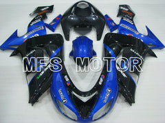 Kawasaki NINJA ZX10R 2006-2007 Injection ABS Fairing - Monster - Black Blue - MFS4031 - Fairings Kit