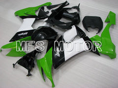 Kawasaki NINJA ZX10R 2008-2010 Injection ABS Fairing - Factory Style - Black Green White - MFS4055 - Fairings Kit