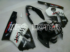 Kawasaki NINJA ZX12R 2000-2001 Injection ABS Fairing - West - Black White - MFS4097 - Fairings Kit