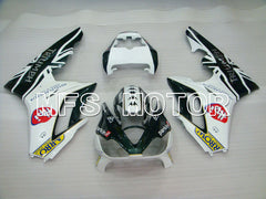 Triumph Daytona 675 2006-2008 Injection ABS Fairing - parkingo - Black White - MFS4191 - Fairings Kit