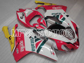 Aprilia RSV 1000 R 2004-2009 ABS Fairing - Alitalia - White Pink - MFS4312 - Fairings Kit