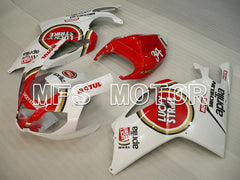Aprilia RSV 1000 R 2004-2009 ABS Fairing - Lucky Strike - White Red - MFS4331 - Fairings Kit