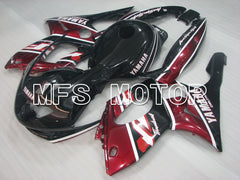 Yamaha YZF-600R 1997-2007 Injection ABS Fairing - Factory Style - Red wine color Black Silver - MFS4456 - Fairings Kit