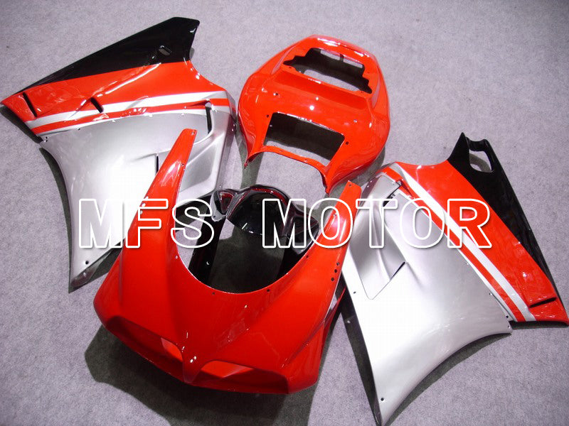 Ducati 748 / 998 / 996 1994-2002 Injection ABS Fairing - Factory Style - Red Silver - MFS4587 - Fairings Kit